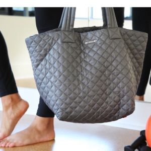 MZ Wallace Barre3 Signature Tote Grey